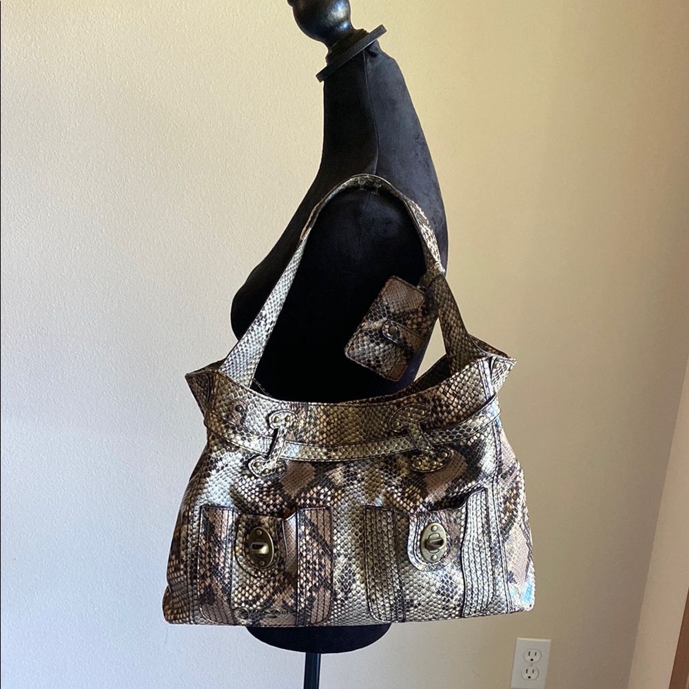 Elegant Snake Print Tote Bag